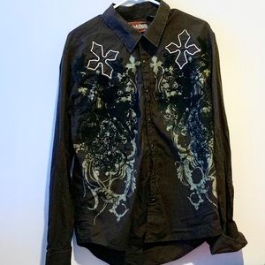 🎸 MENS LARGE ROCK & ROLL TOP (LARGE)